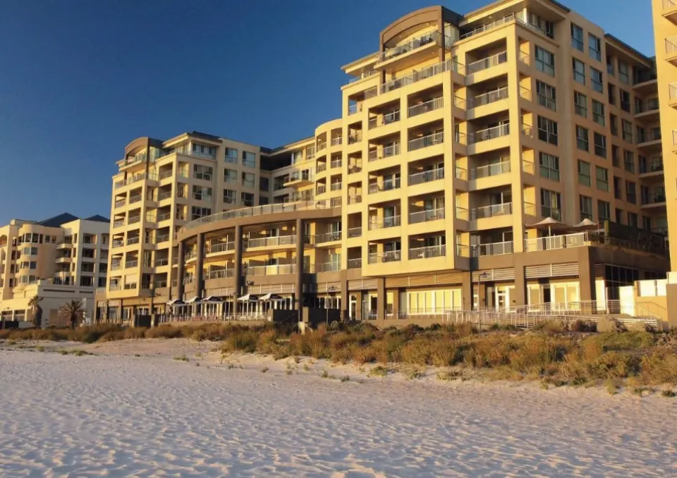 High rise apartments on Glenelg foreshore